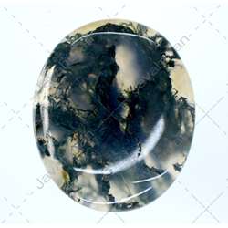 نگین زیبا و درشت عقیق خزه ای چارتابولی اصل معدنی