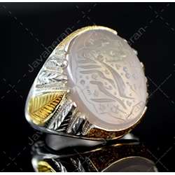 انگشتر فاخر دست ساز عقیق سوسنی یمانی اصل معدنی 