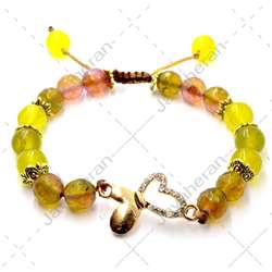 دستبند زیبای سنگ جید ( یشم ) اصل معدنی