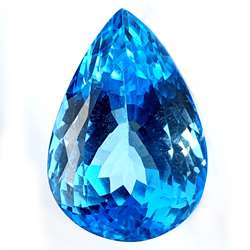 نگین بلو توپاز معدنی (سوئیس) 