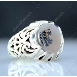 انگشتر فاخر شجر درختی فوق العاده اصل قائن