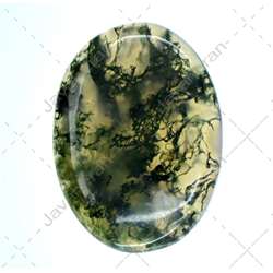 نگین زیبا و درشت عقیق خزه ای چارتابولی اصل معدنی