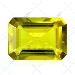 نگین زیبا و درشت سیترین لیمویی  شمش